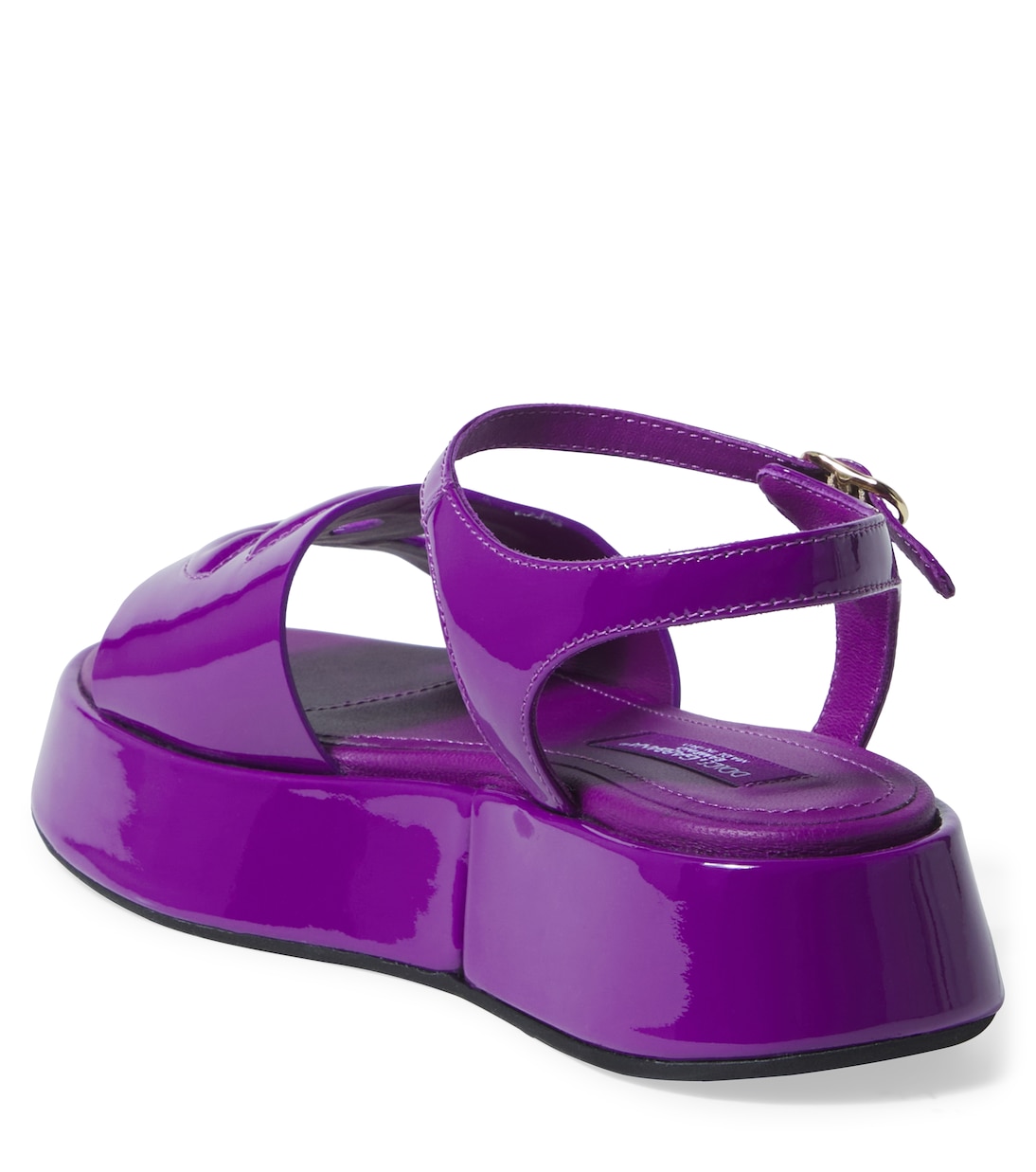 Sandalias con plataforma DG de charol | Dolce&Gabbana Kids