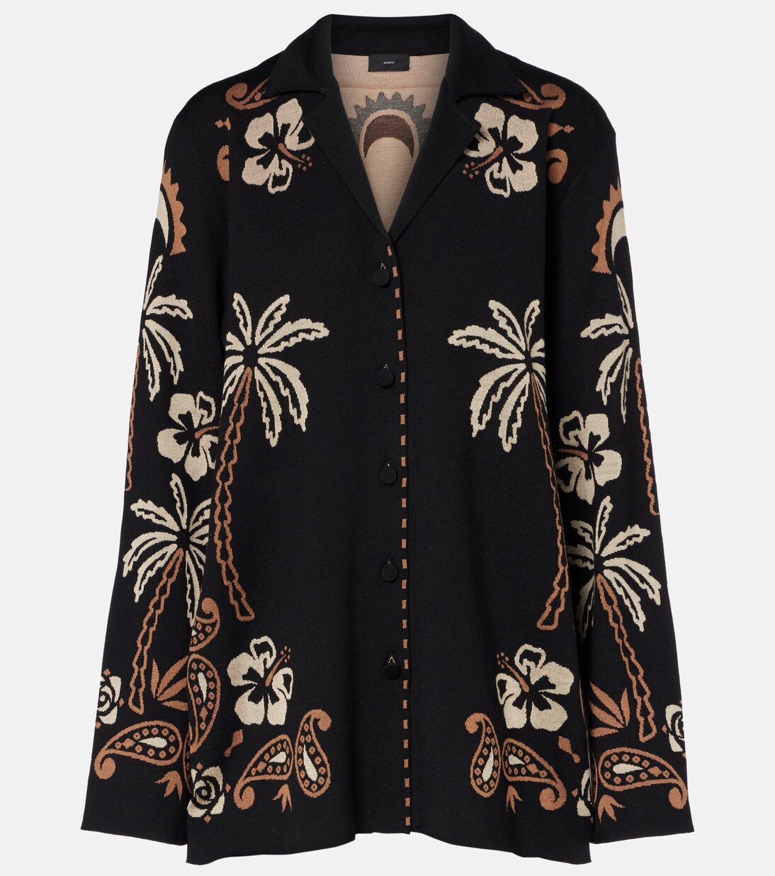 Glimpse of Eden wool and silk shirt | Alanui