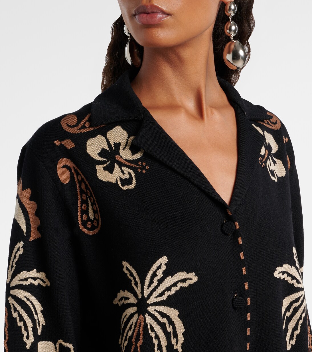 Glimpse of Eden wool and silk shirt | Alanui
