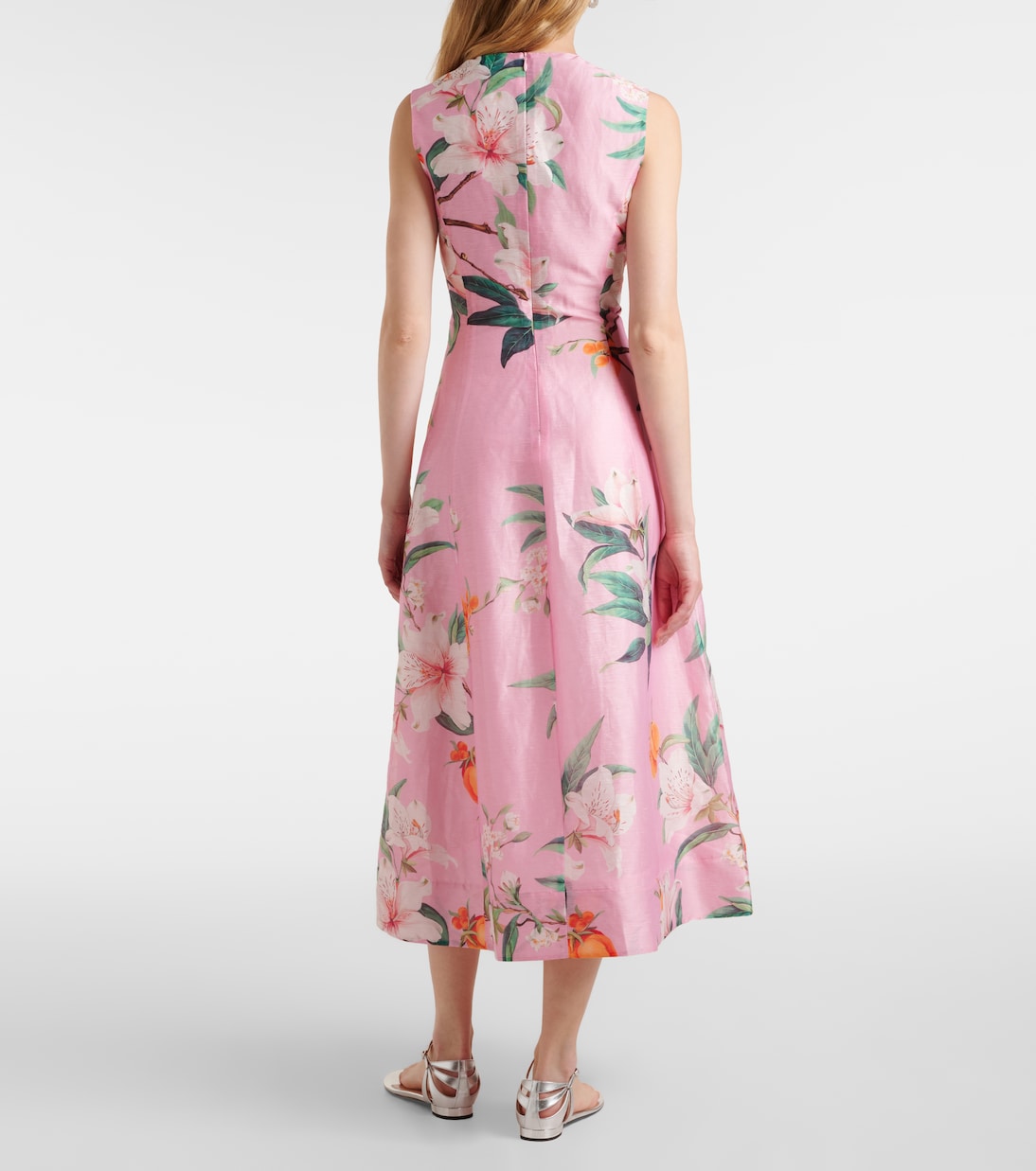Midikleid Cleo aus einem Leinengemisch | Leo Lin