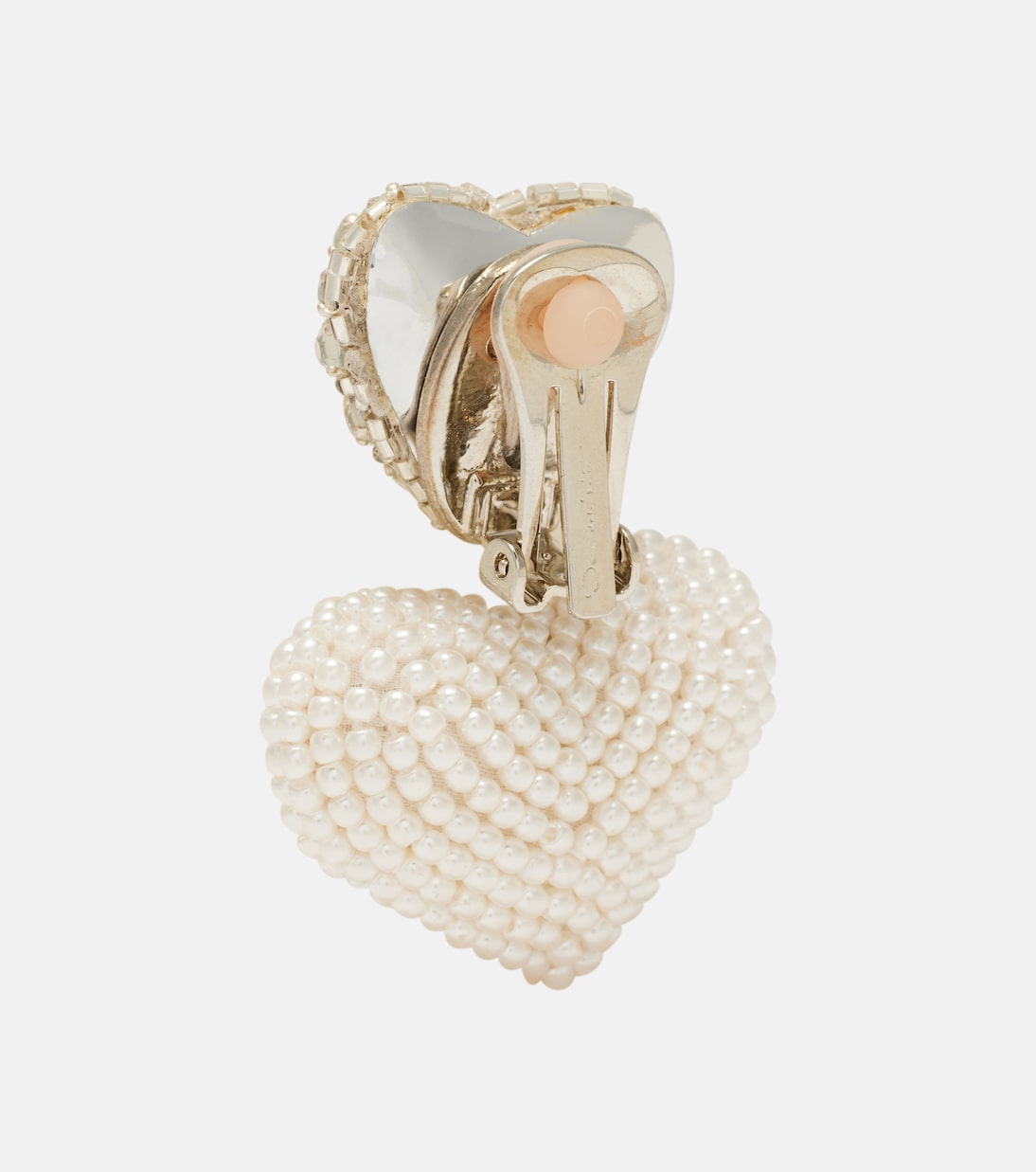 Crystal-embellished clip-on earrings | Oscar de la Renta