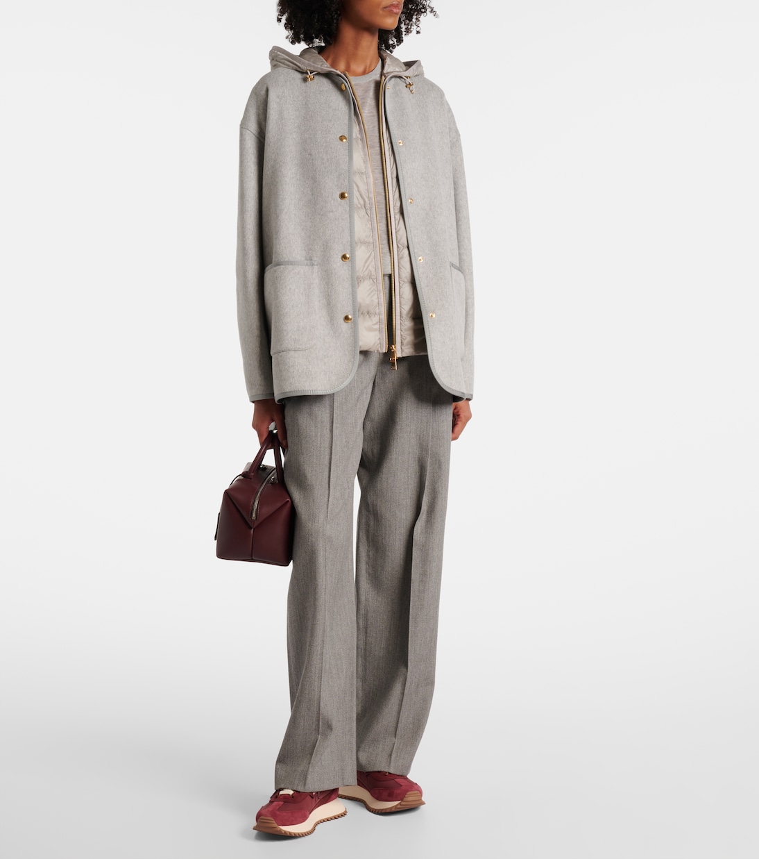 Wool and cashmere down jacket | Moncler