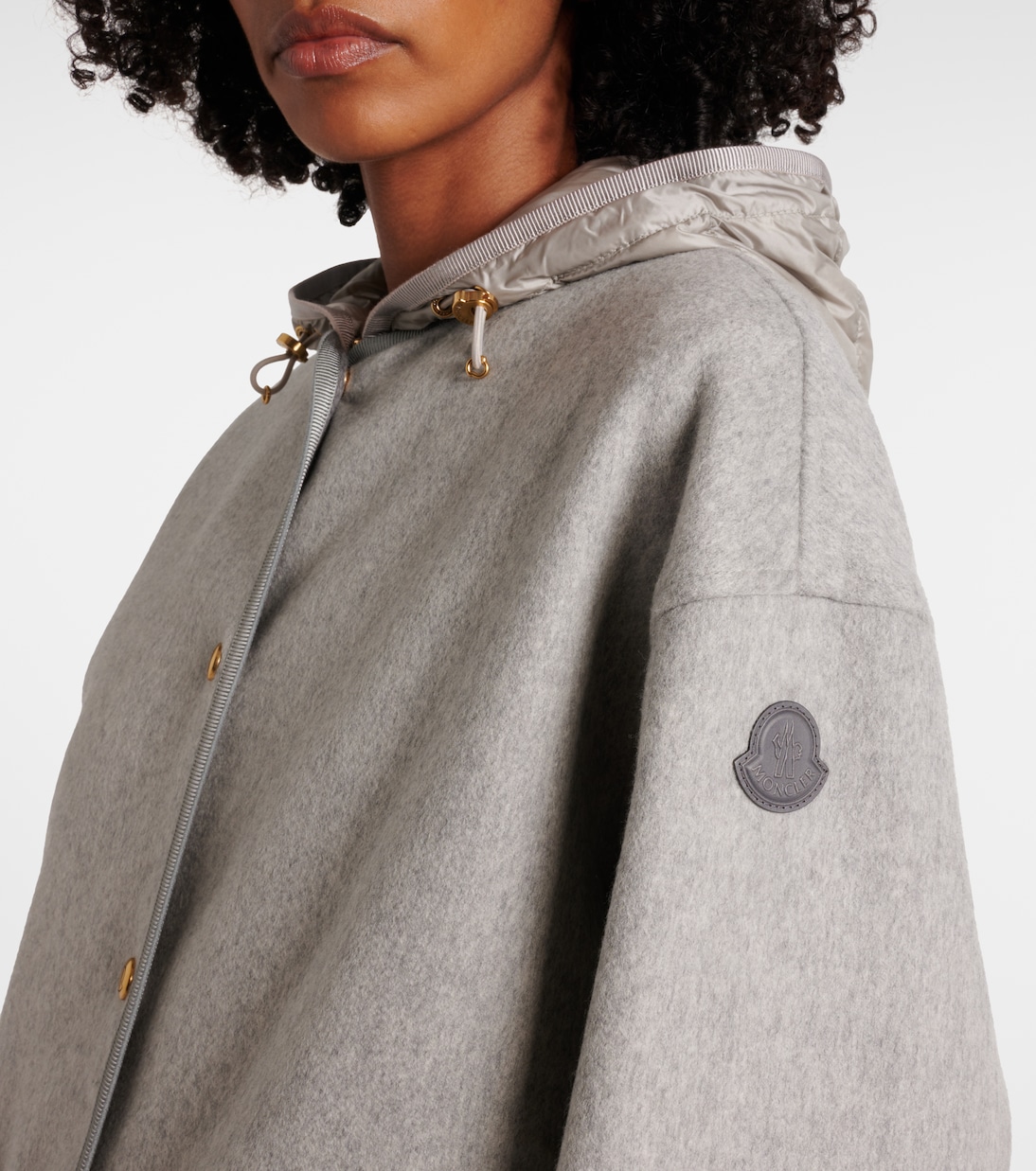 Wool and cashmere down jacket | Moncler