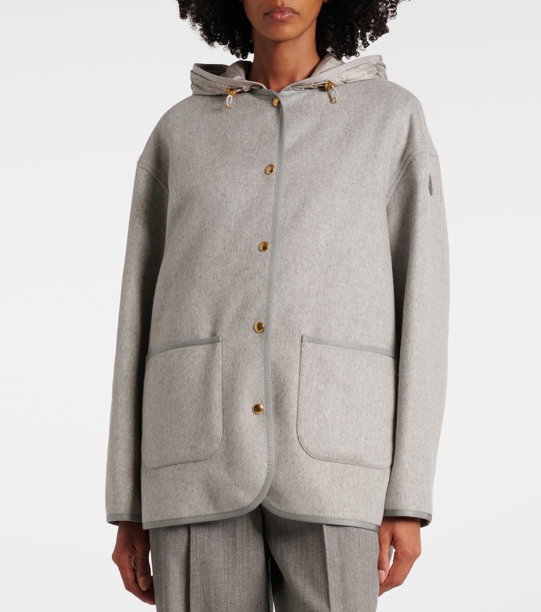 Wool and cashmere down jacket | Moncler