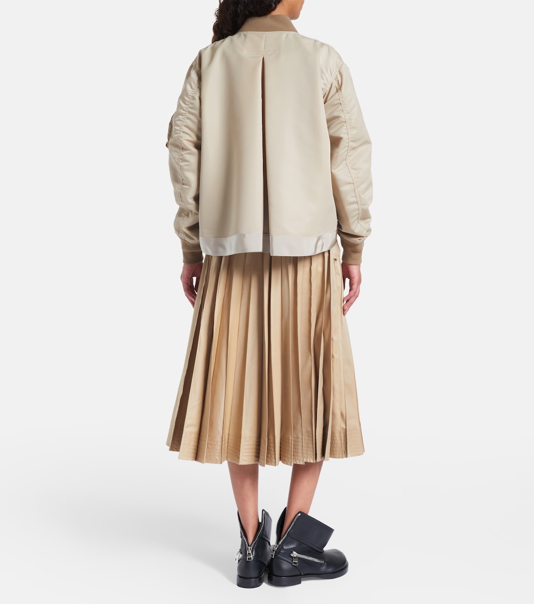 جاكيت بلوزون من نسيج التويل | Sacai