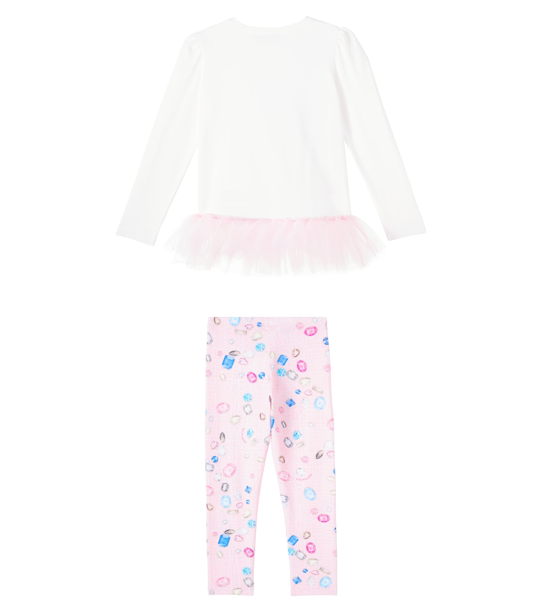 Top e leggings in misto cotone | Monnalisa