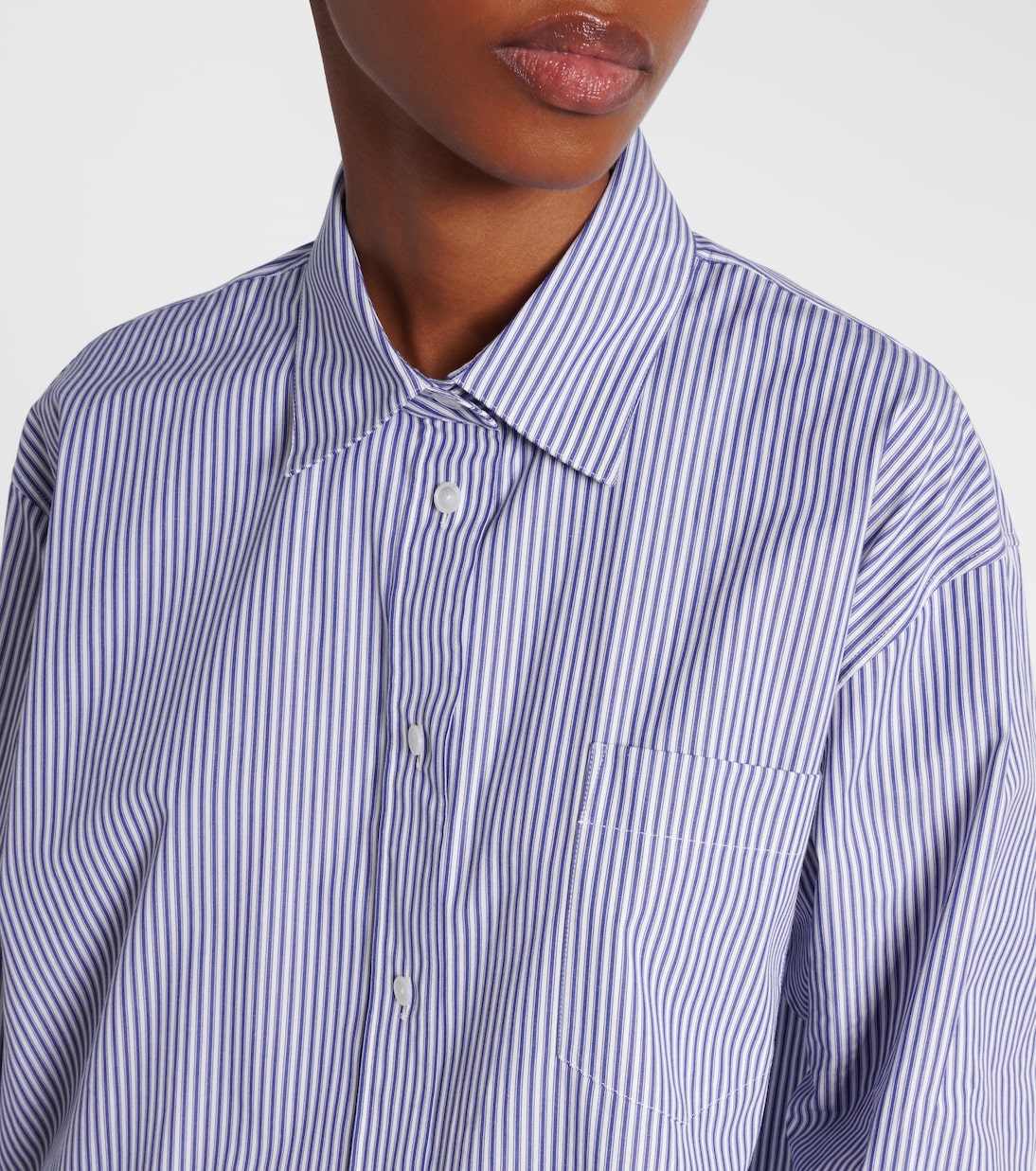 Ment Bengal stripe cotton poplin shirt | The Row
