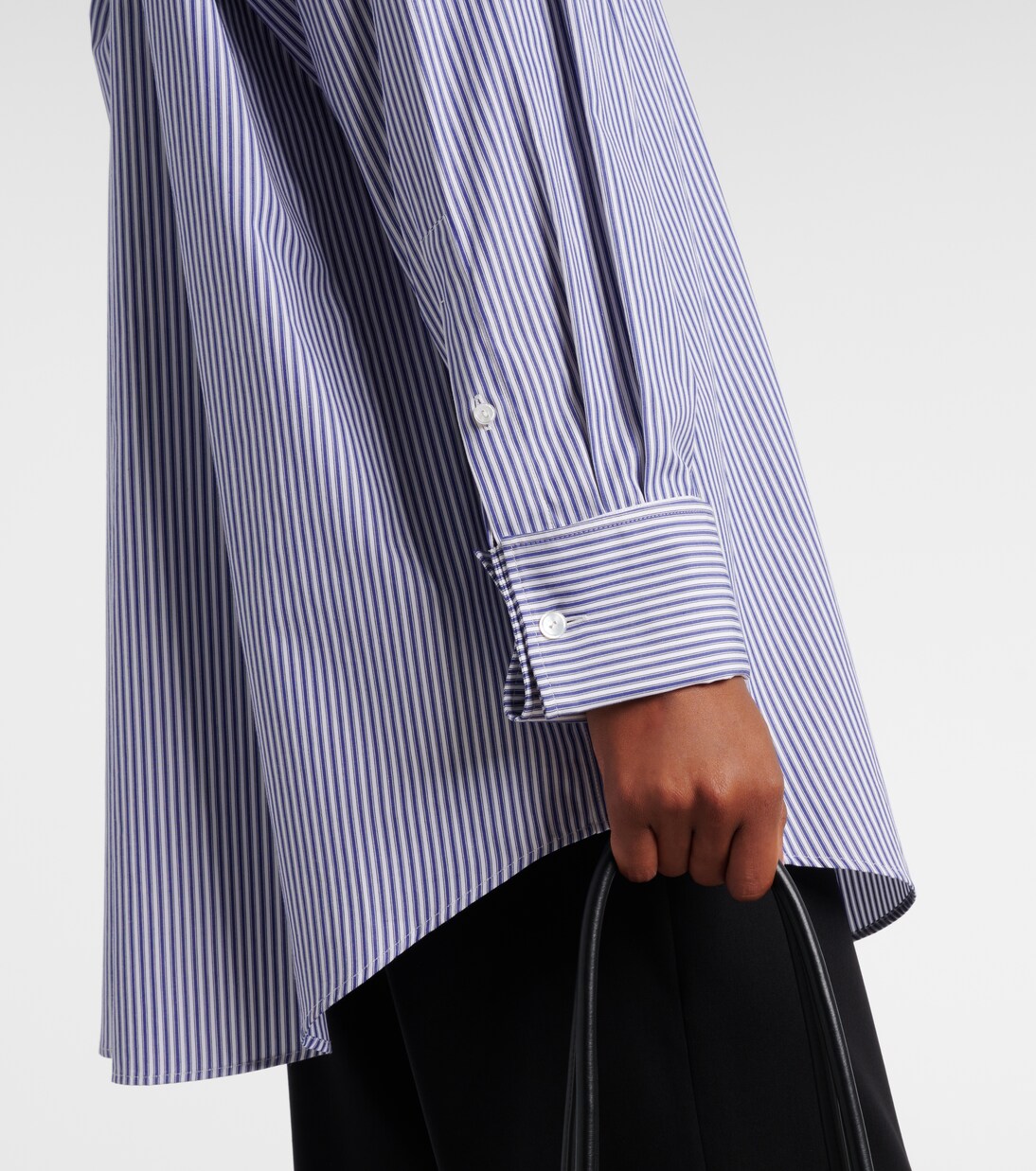 Ment Bengal stripe cotton poplin shirt | The Row