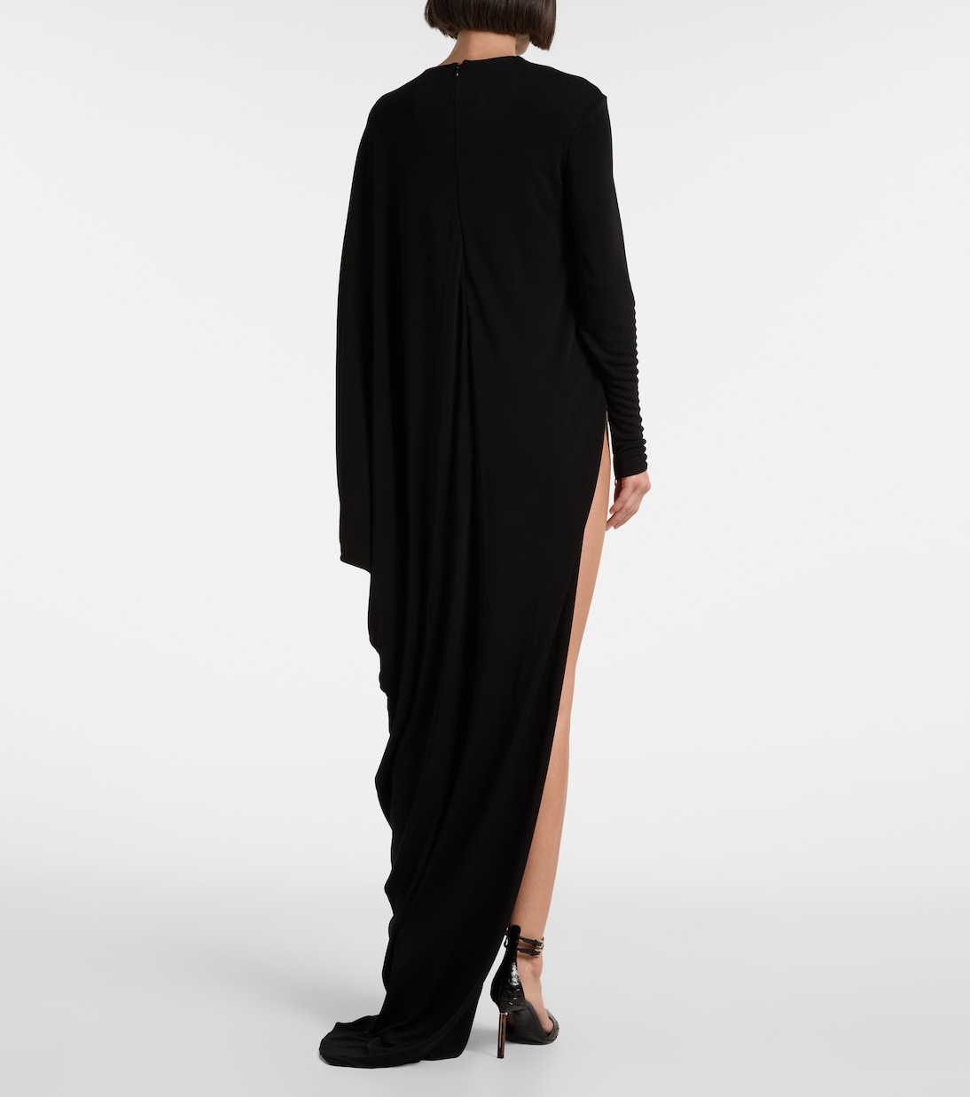 Asymmetric crêpe jersey maxi dress | Tom Ford