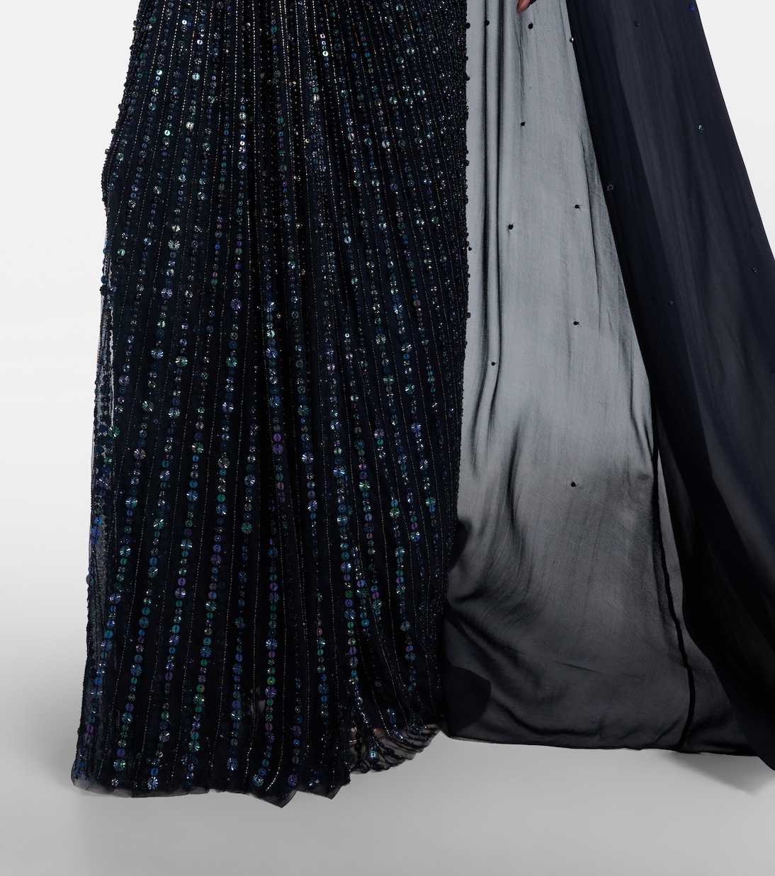 Thea caped sequined gown | Jenny Packham