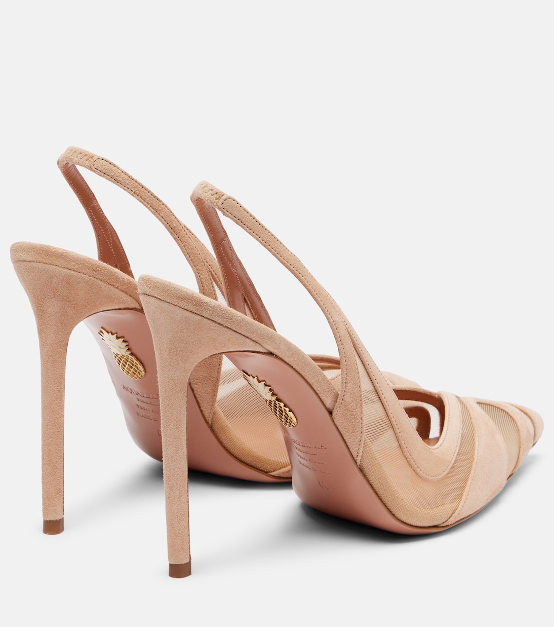 Escarpins Lune 105 en daim | Aquazzura