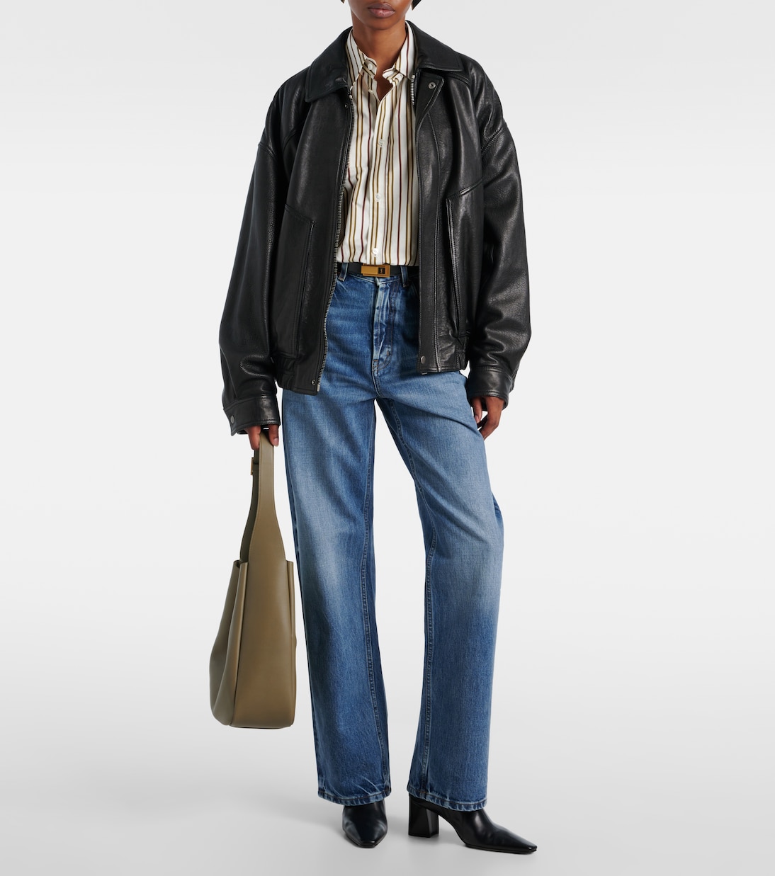 Rainer leather ankle boots | Saint Laurent