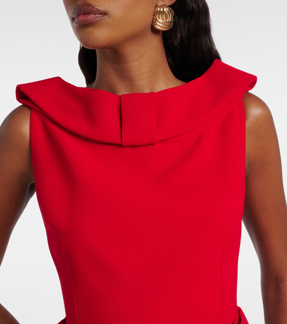 Daphne bow-detail crêpe minidress | The New Arrivals Ilkyaz Ozel