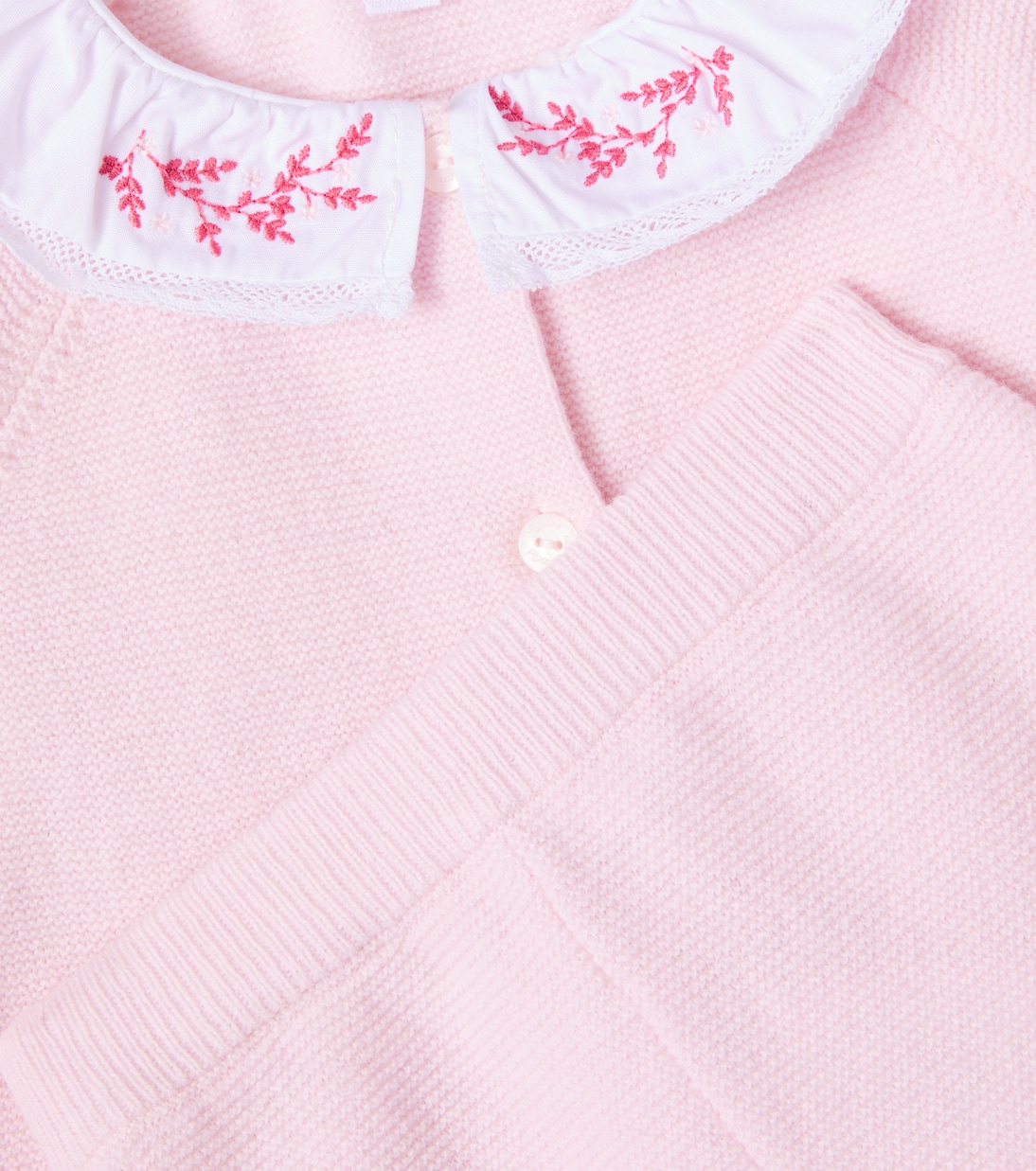 Baby knitted cardigan and pants set | Tartine et Chocolat