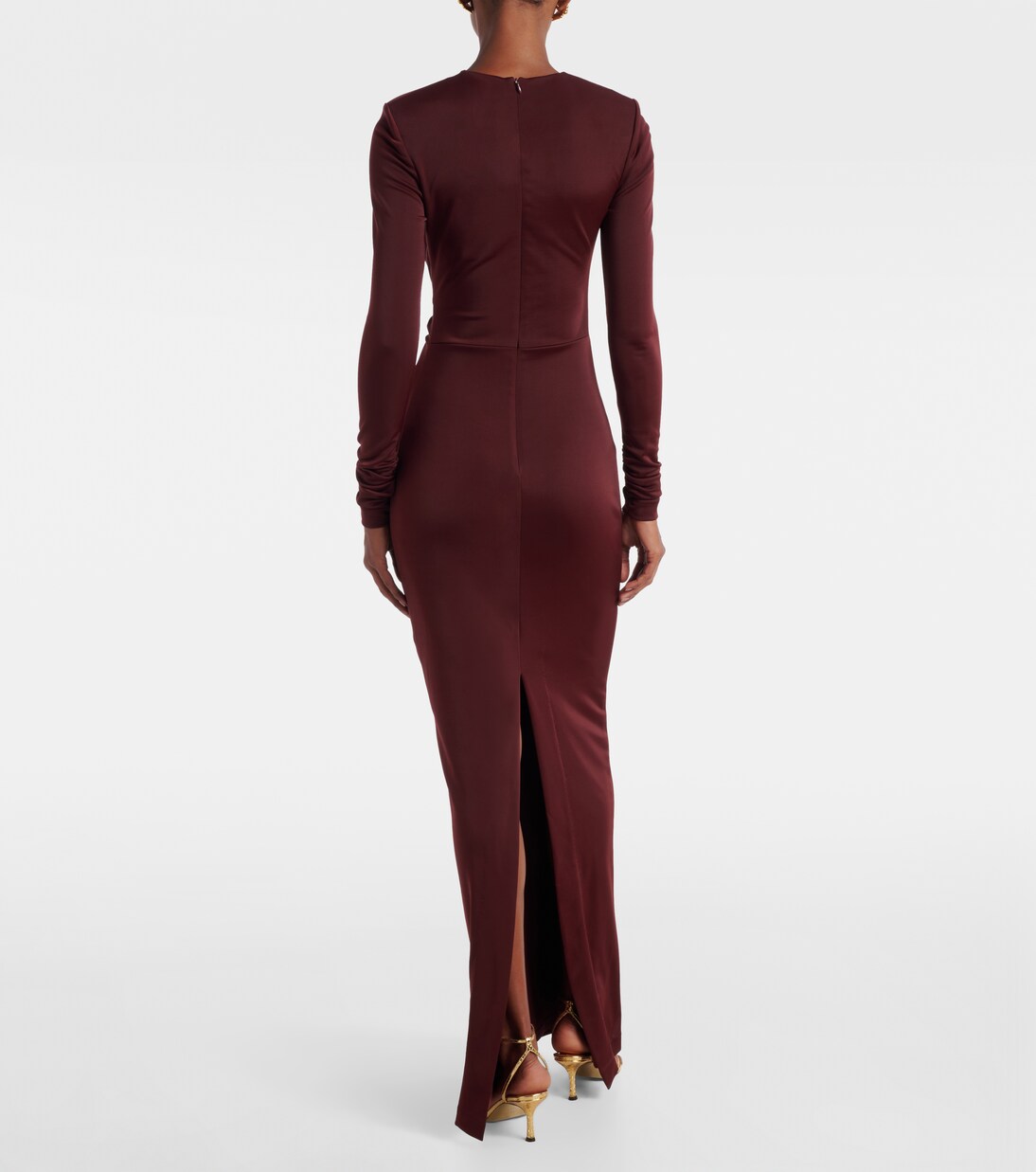 Mischa embellished gathered jersey gown | Rebecca Vallance