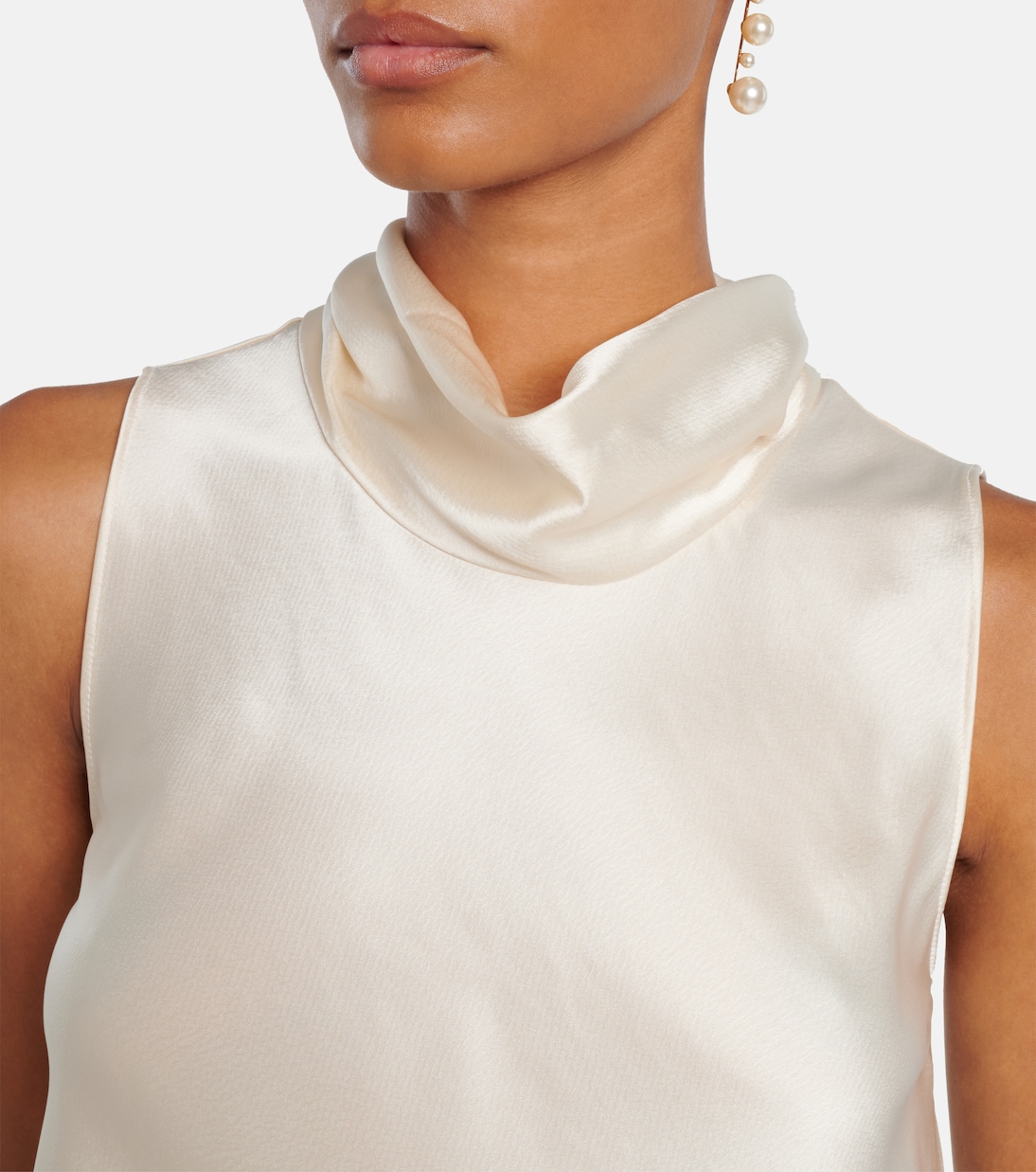 Barb satin top | Leset