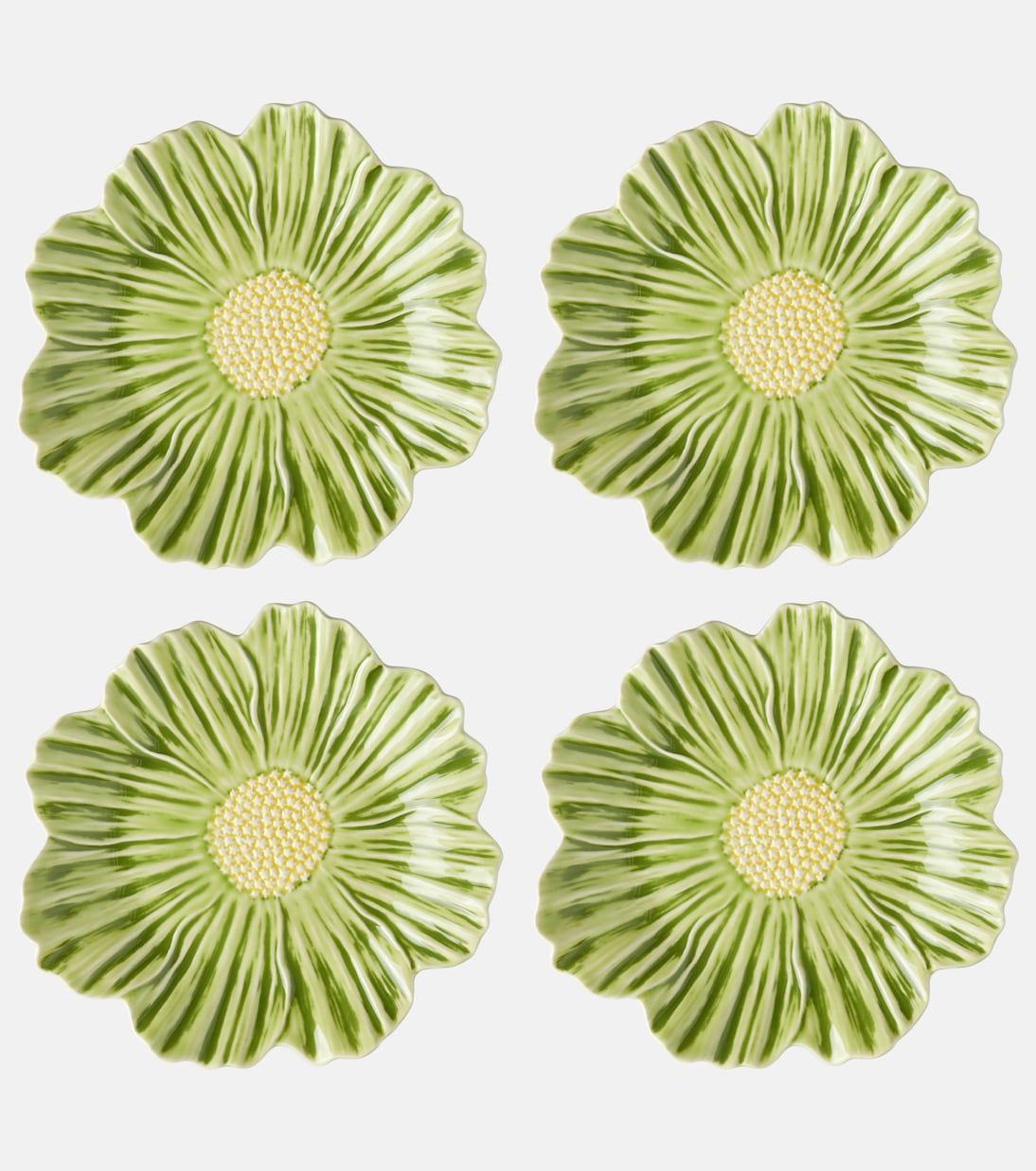 Set Maria Flor Cosmos aus vier Desserttellern | Bordallo Pinheiro