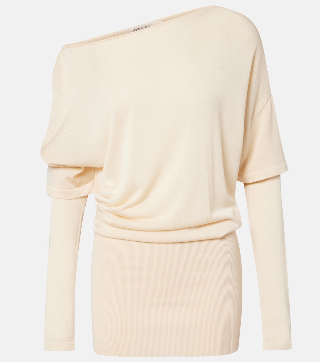 Rea draped one-shoulder minidress | Aya Muse