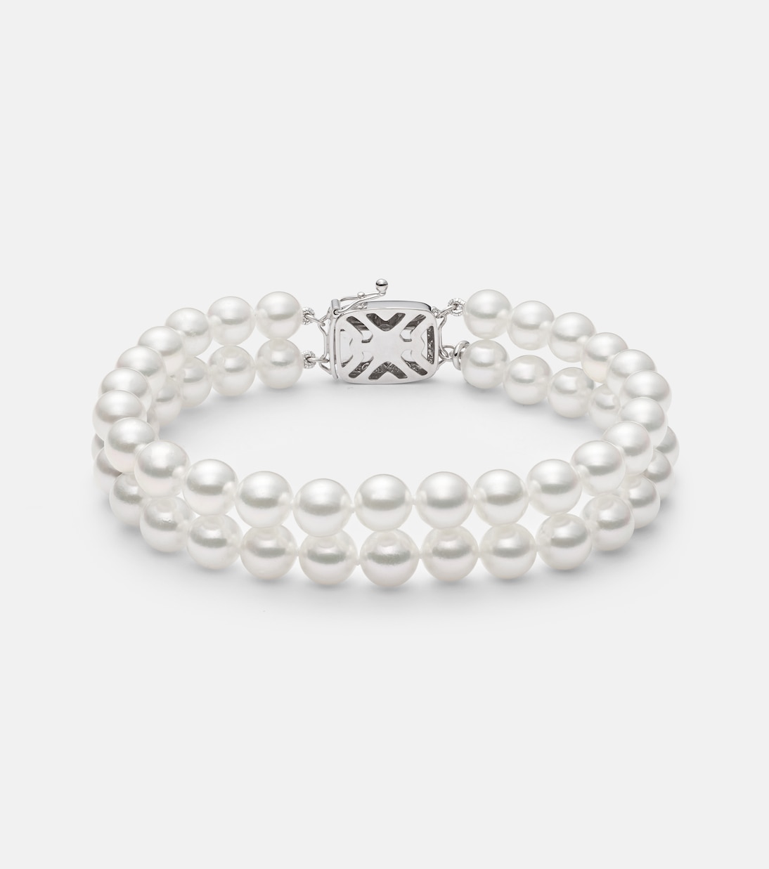 Armband aus Akoyaperlen mit 18kt Weißgold | Mikimoto
