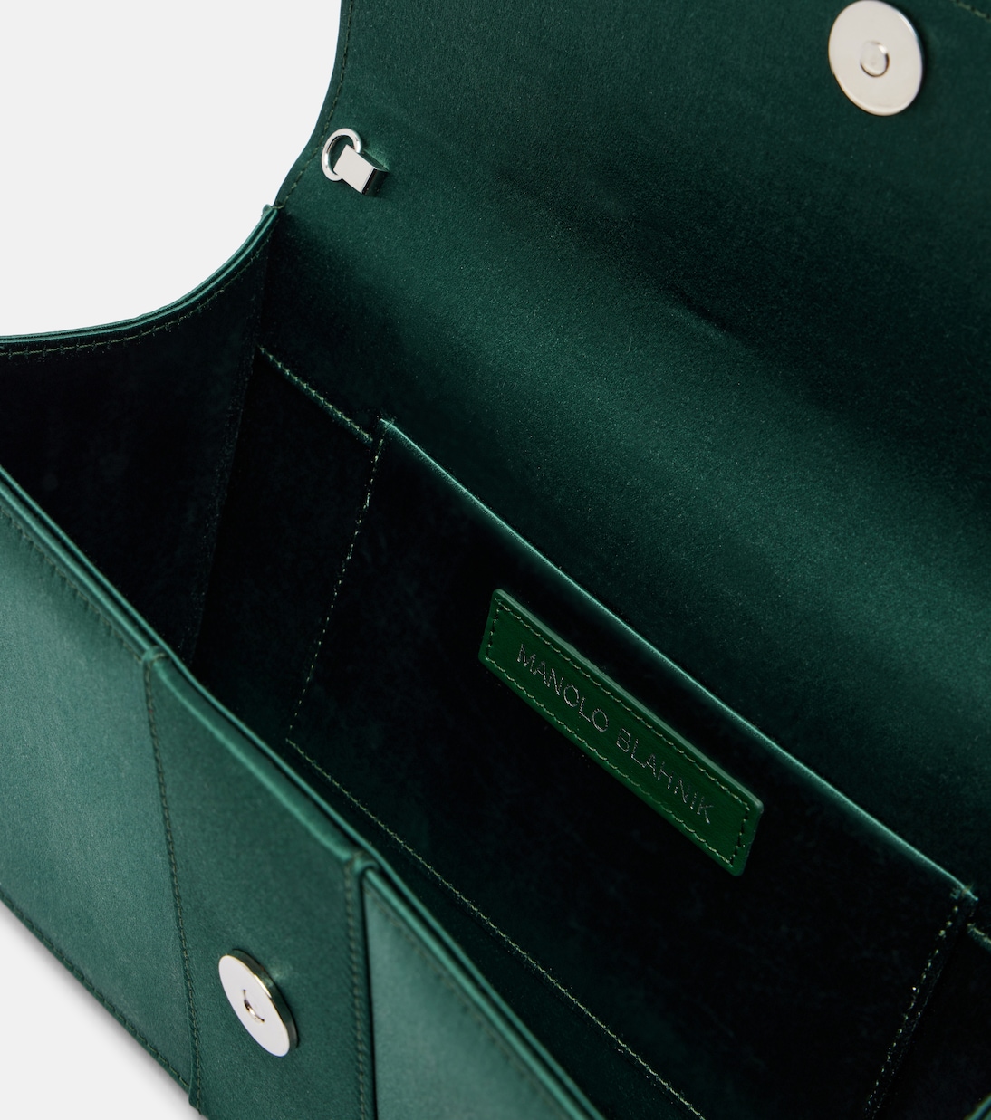 Clutch Maycap aus Satin mit Kristallen | Manolo Blahnik