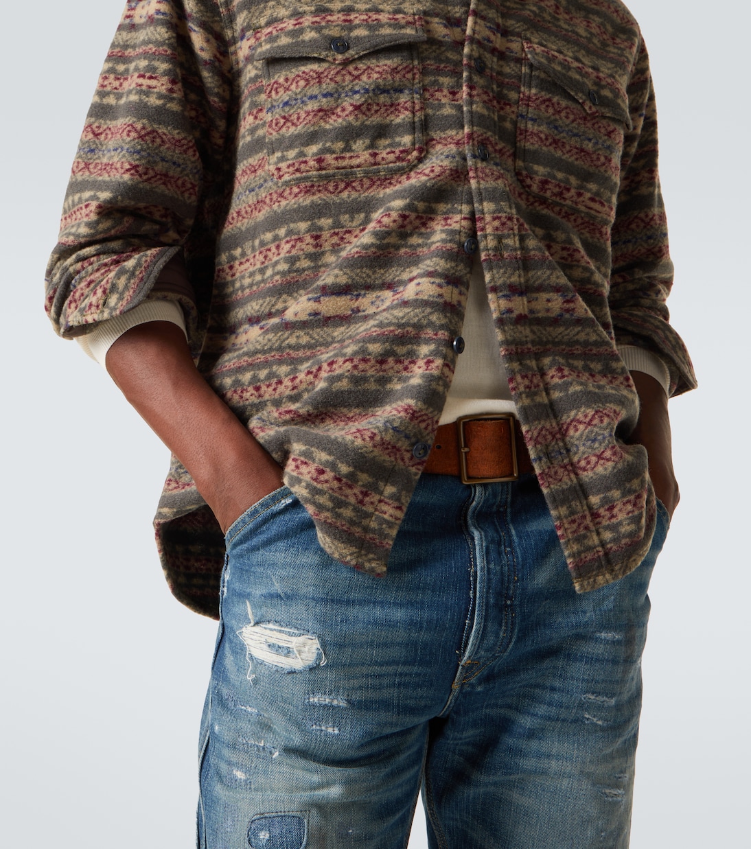 Sobrecamisa Hector en mezcla de lana | RRL