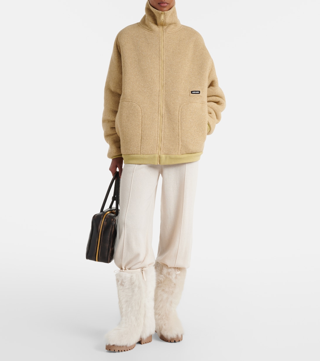 Shearling mid-calf boots | Yves Salomon