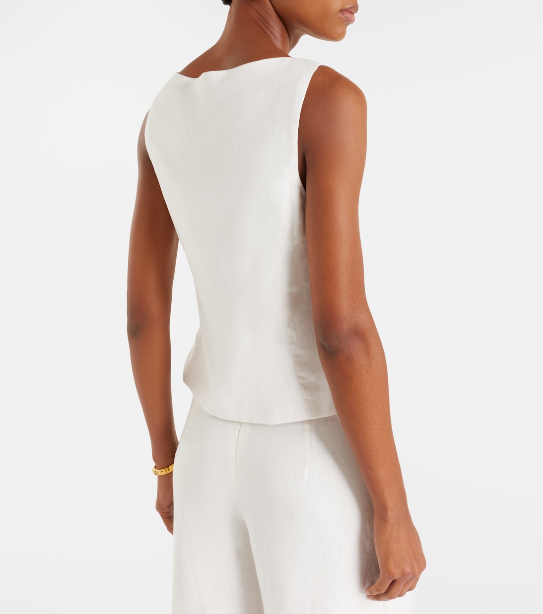 Genova条纹亚麻上衣 | Cala de la Cruz