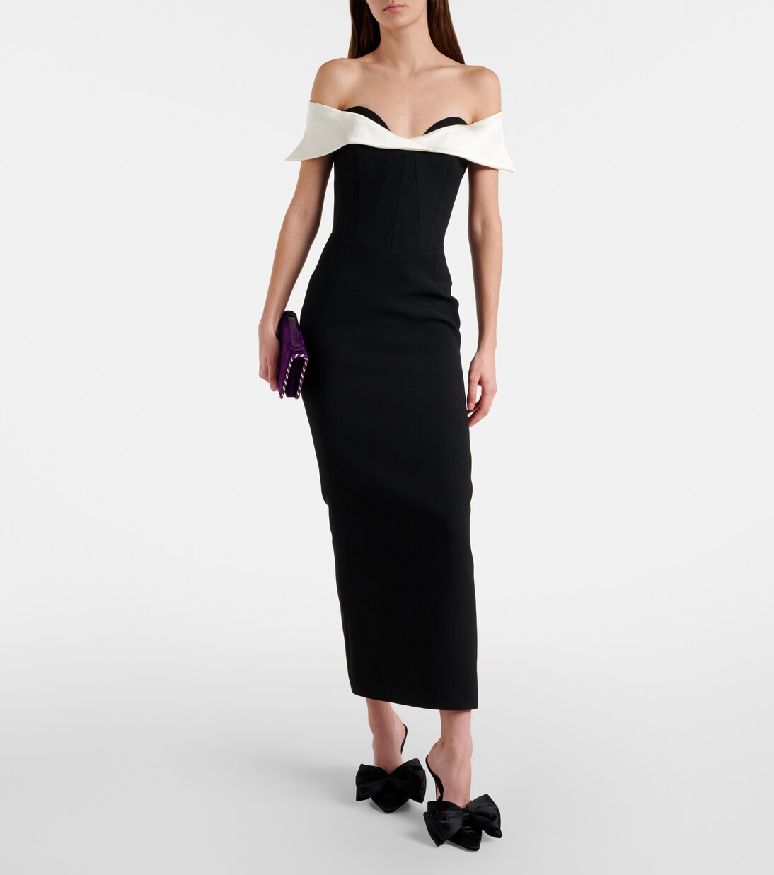 Jacqueline off-shoulder midi dress | The New Arrivals Ilkyaz Ozel