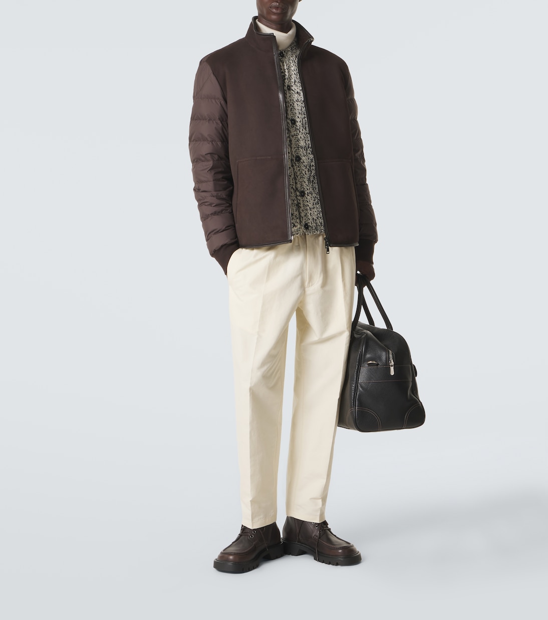 Reversible shearling down jacket | Moncler