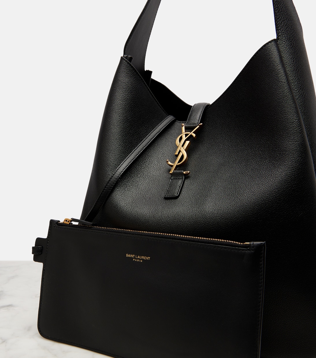 Le 5 à 7 Supple Large leather shoulder bag | Saint Laurent