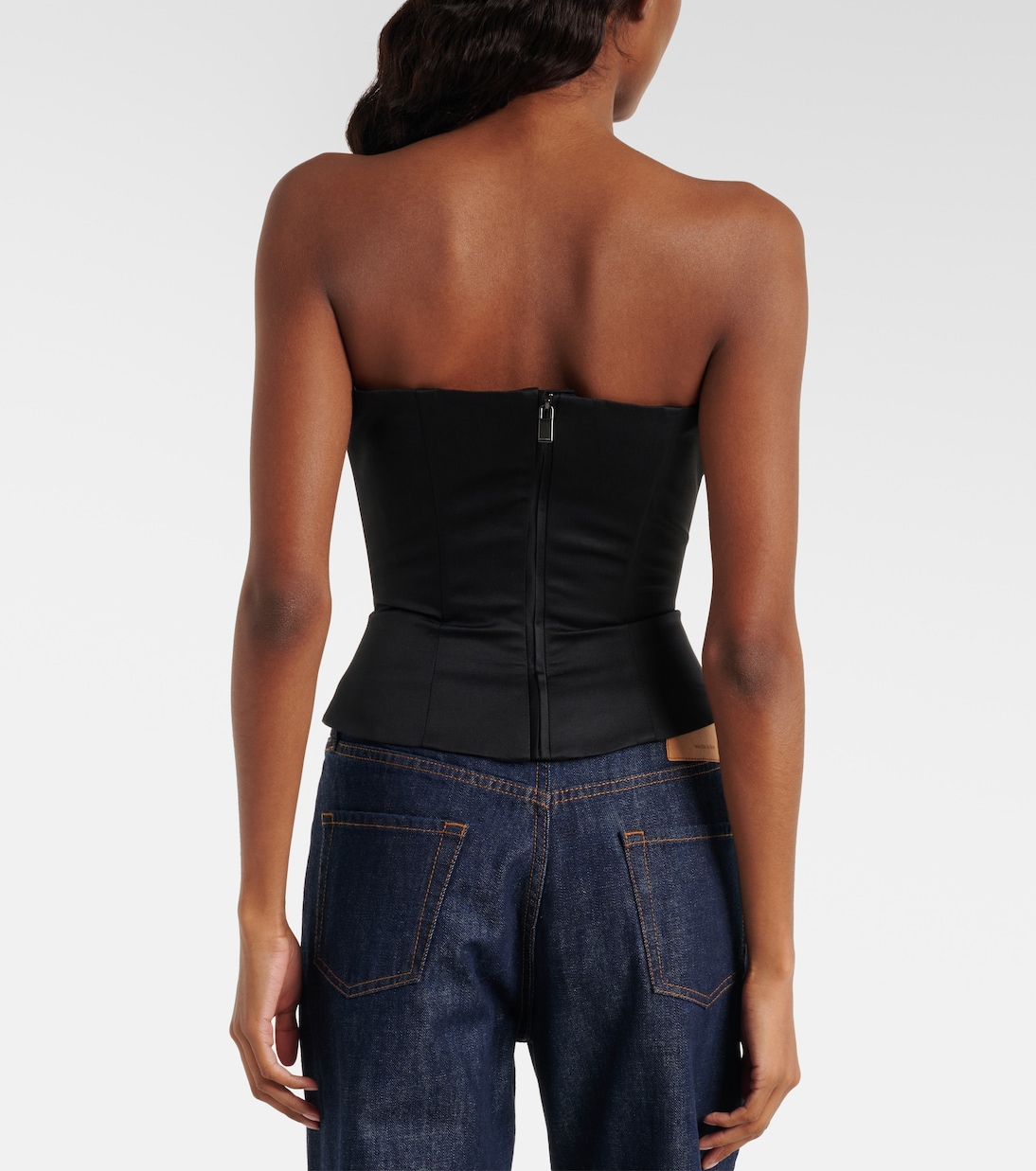 Top bustier en laine et soie | Magda Butrym
