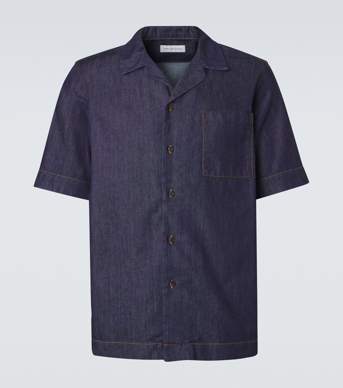 Cotton denim bowling shirt | Dries Van Noten