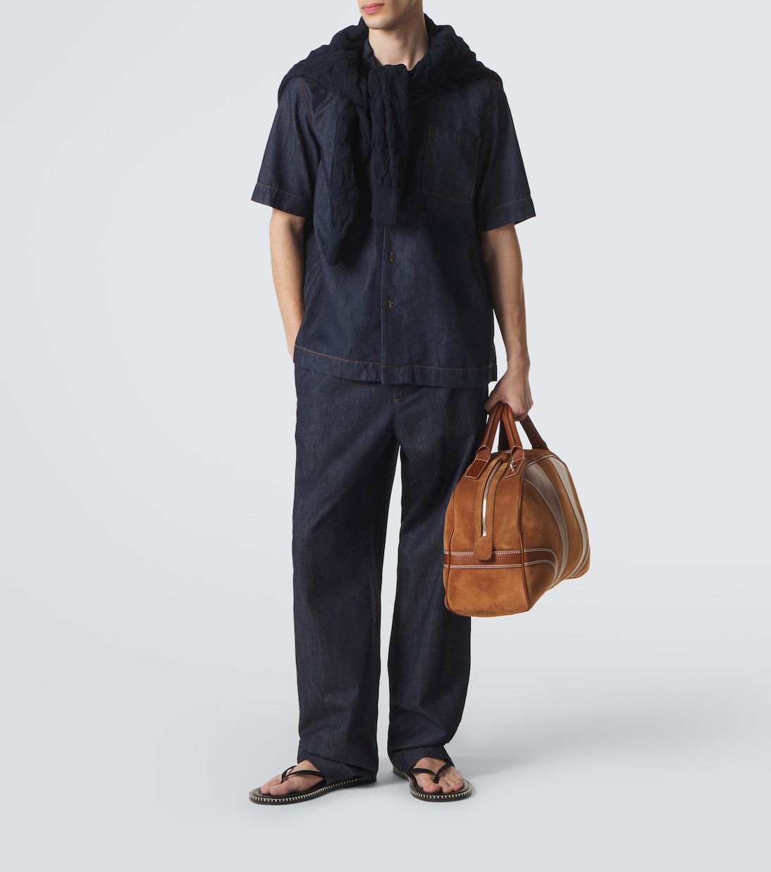 Cotton denim bowling shirt | Dries Van Noten