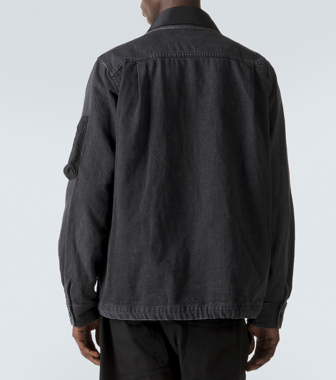 Twill-trimmed denim blouson jacket | Sacai