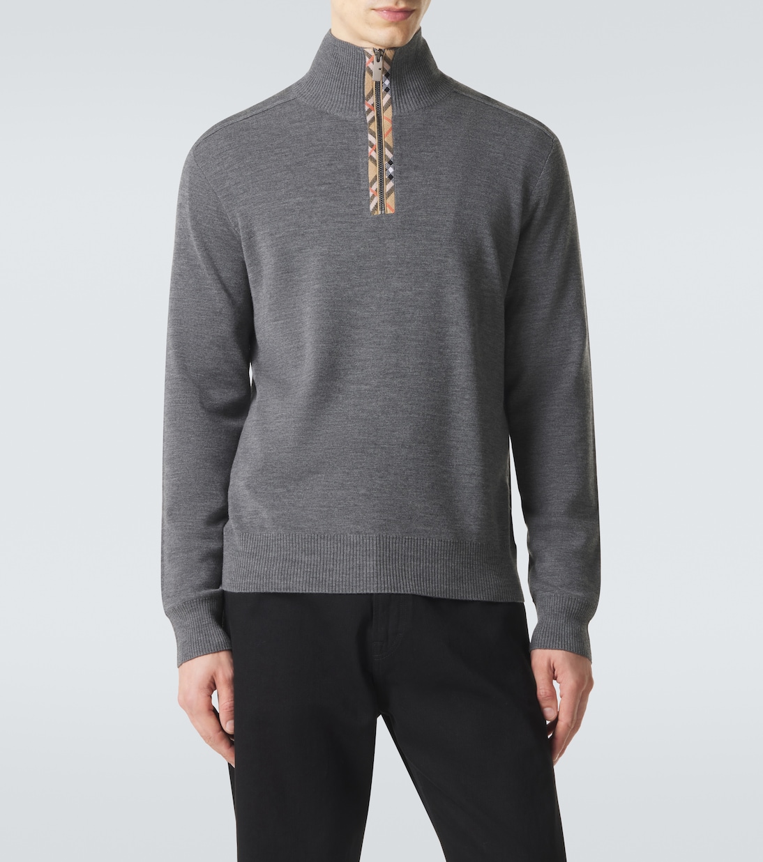 Wool half-zip sweater | Burberry