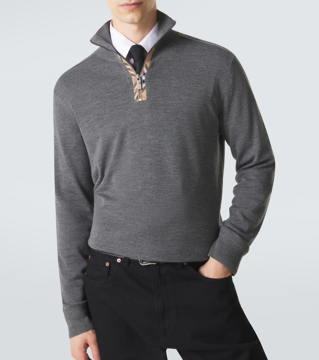 Wool half-zip sweater | Burberry