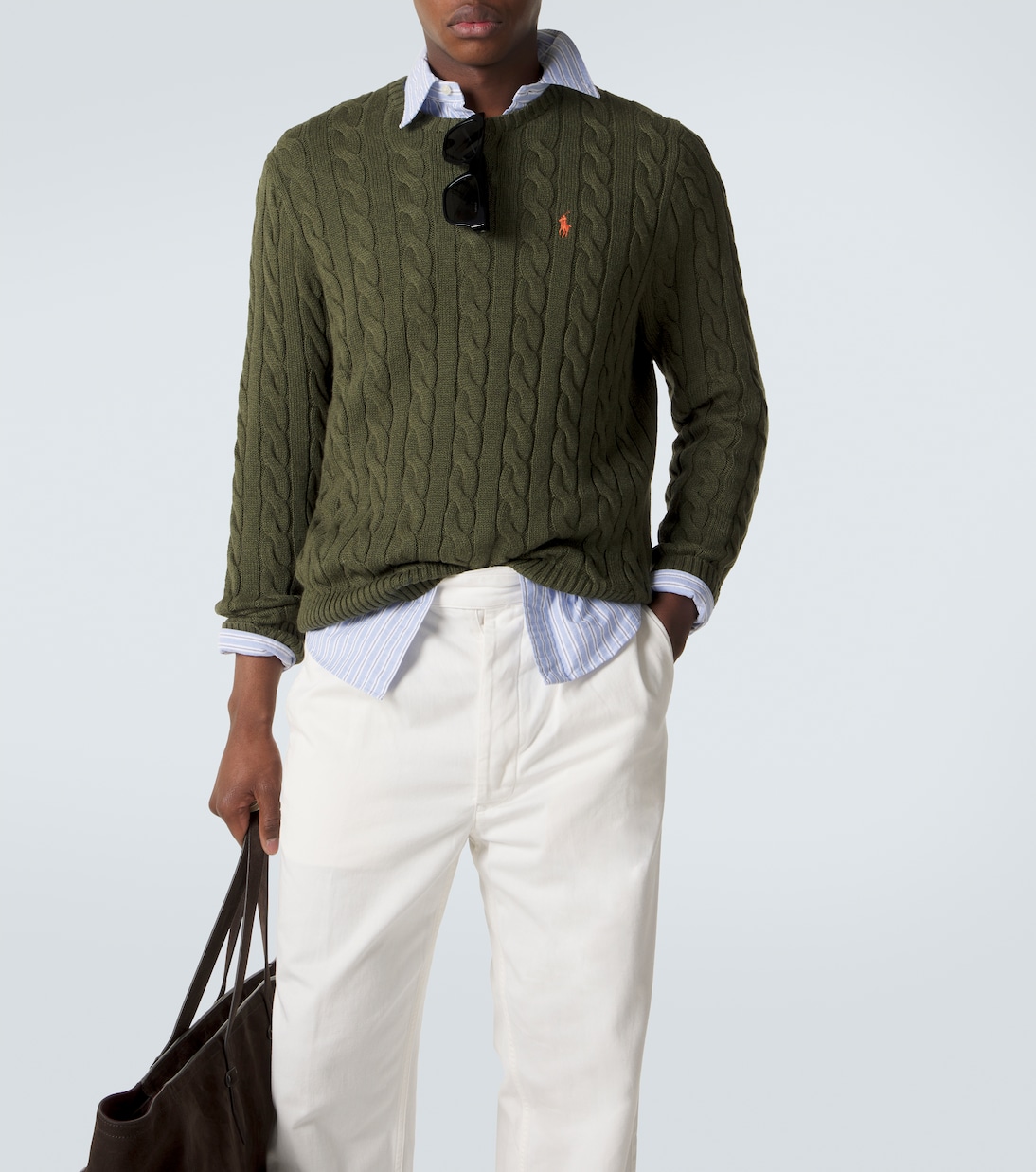 Cable-knit cotton sweater | Polo Ralph Lauren