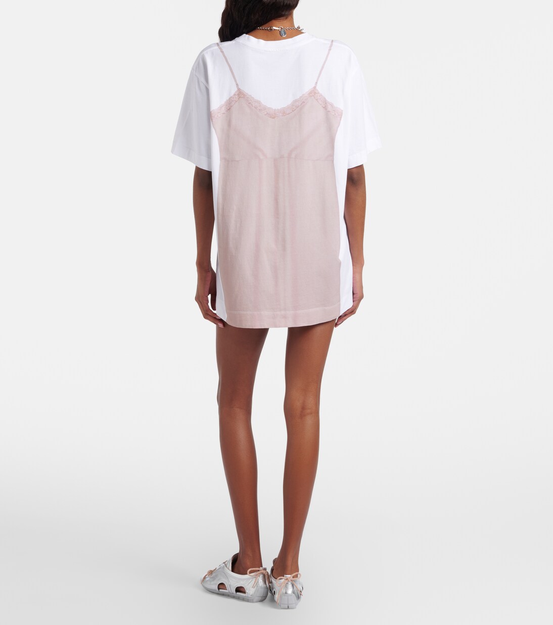 Trompe l’œil cotton jersey T-shirt | Simone Rocha