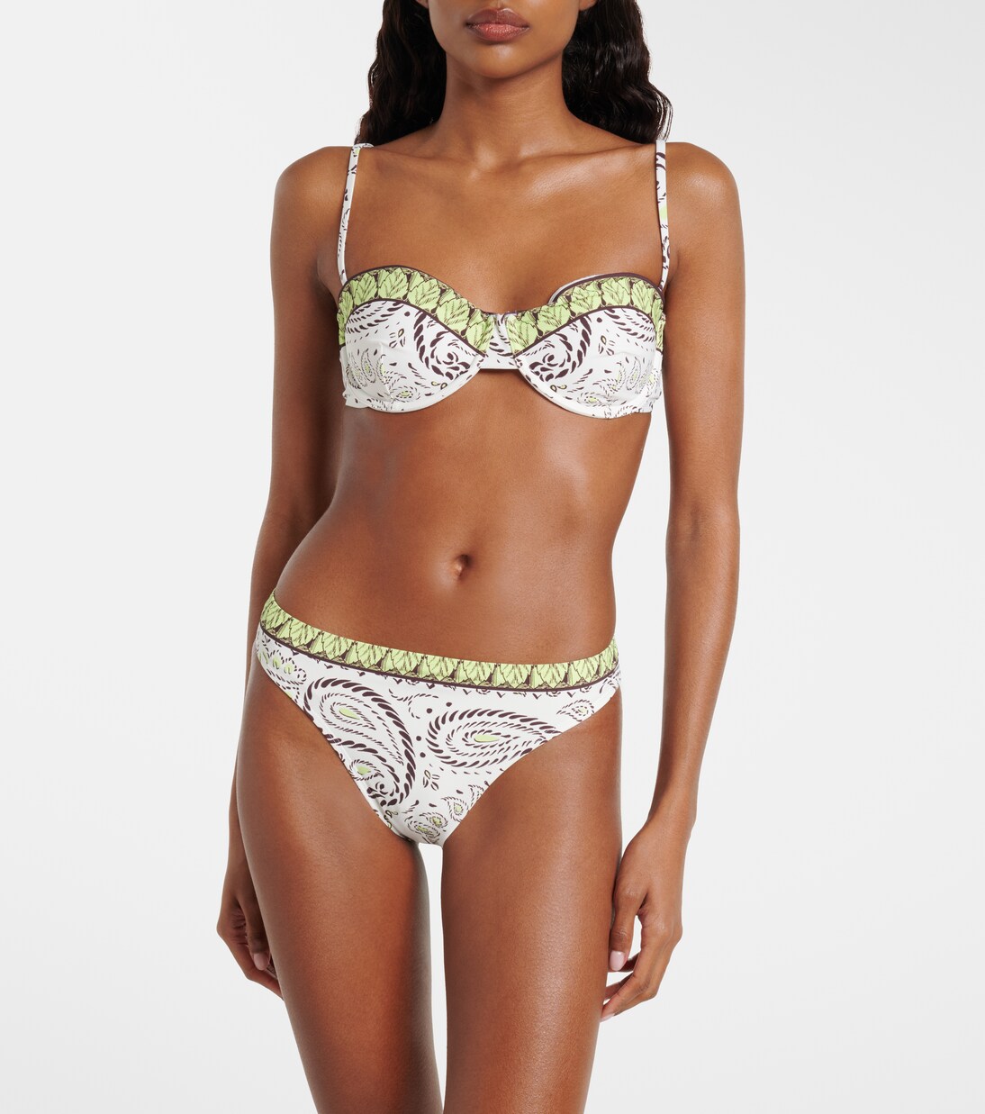 Printed bikini top | Tory Burch