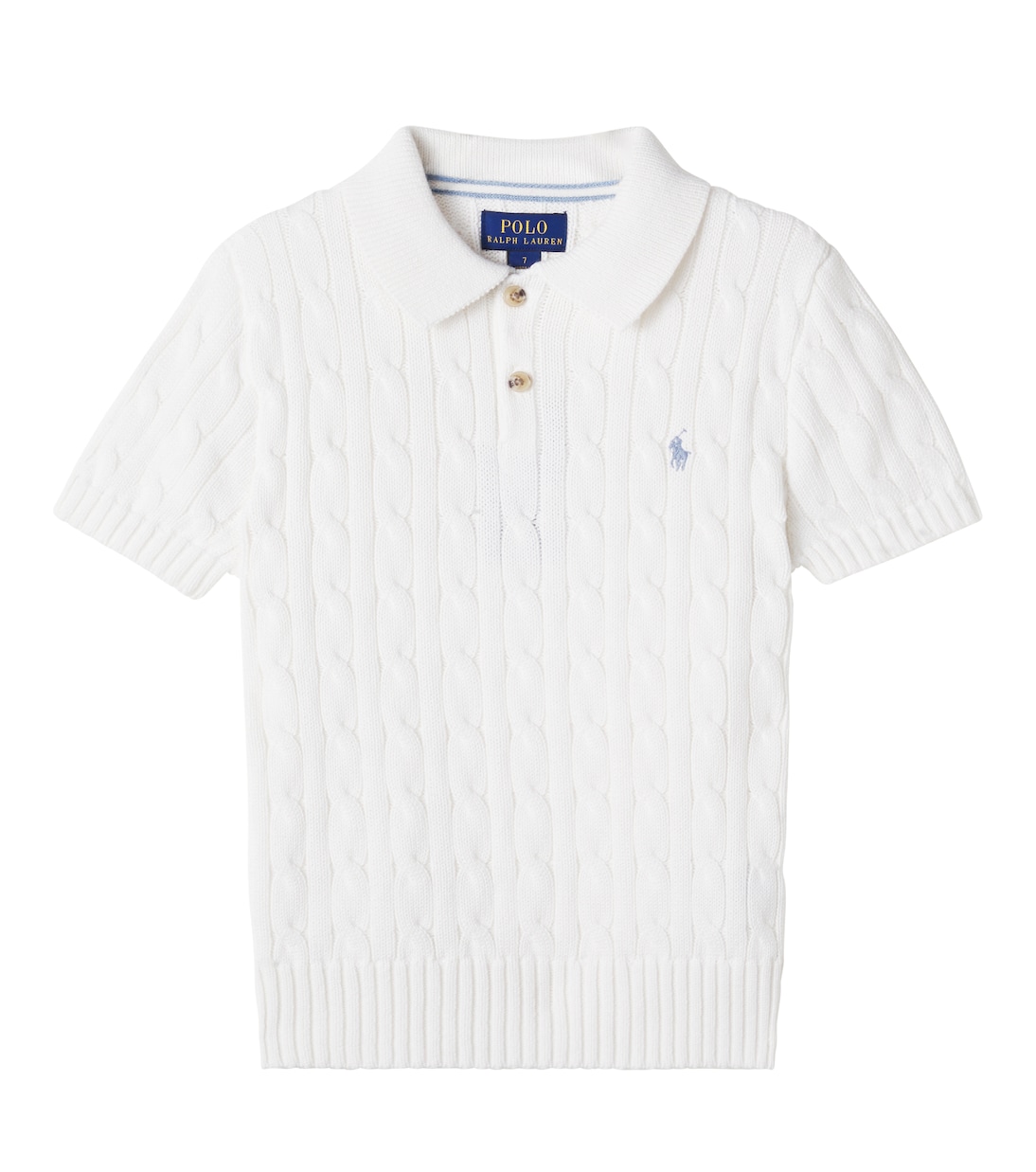 Cable-knit cotton polo sweater | Polo Ralph Lauren Kids