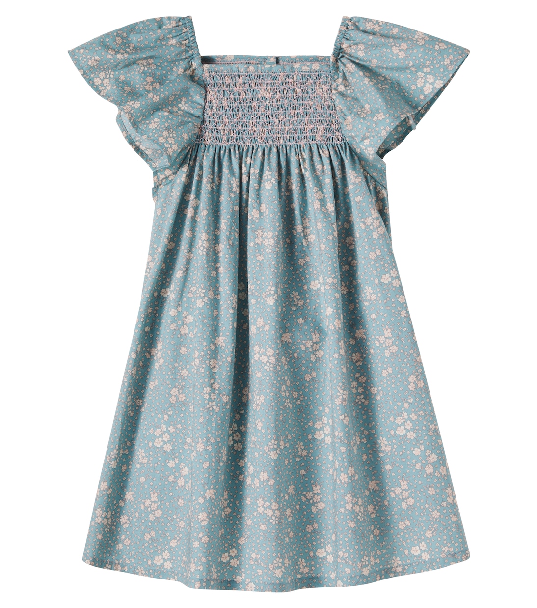 Elva floral smocked cotton dress | Wheat