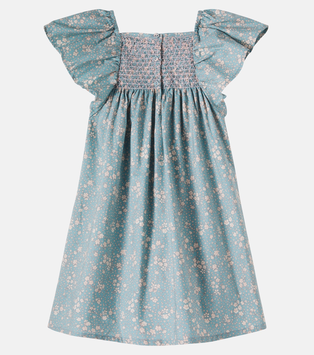 Elva floral smocked cotton dress | Wheat