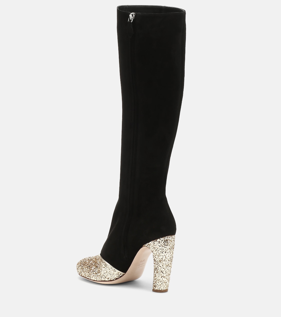 Stivali in suede con glitter | Miu Miu