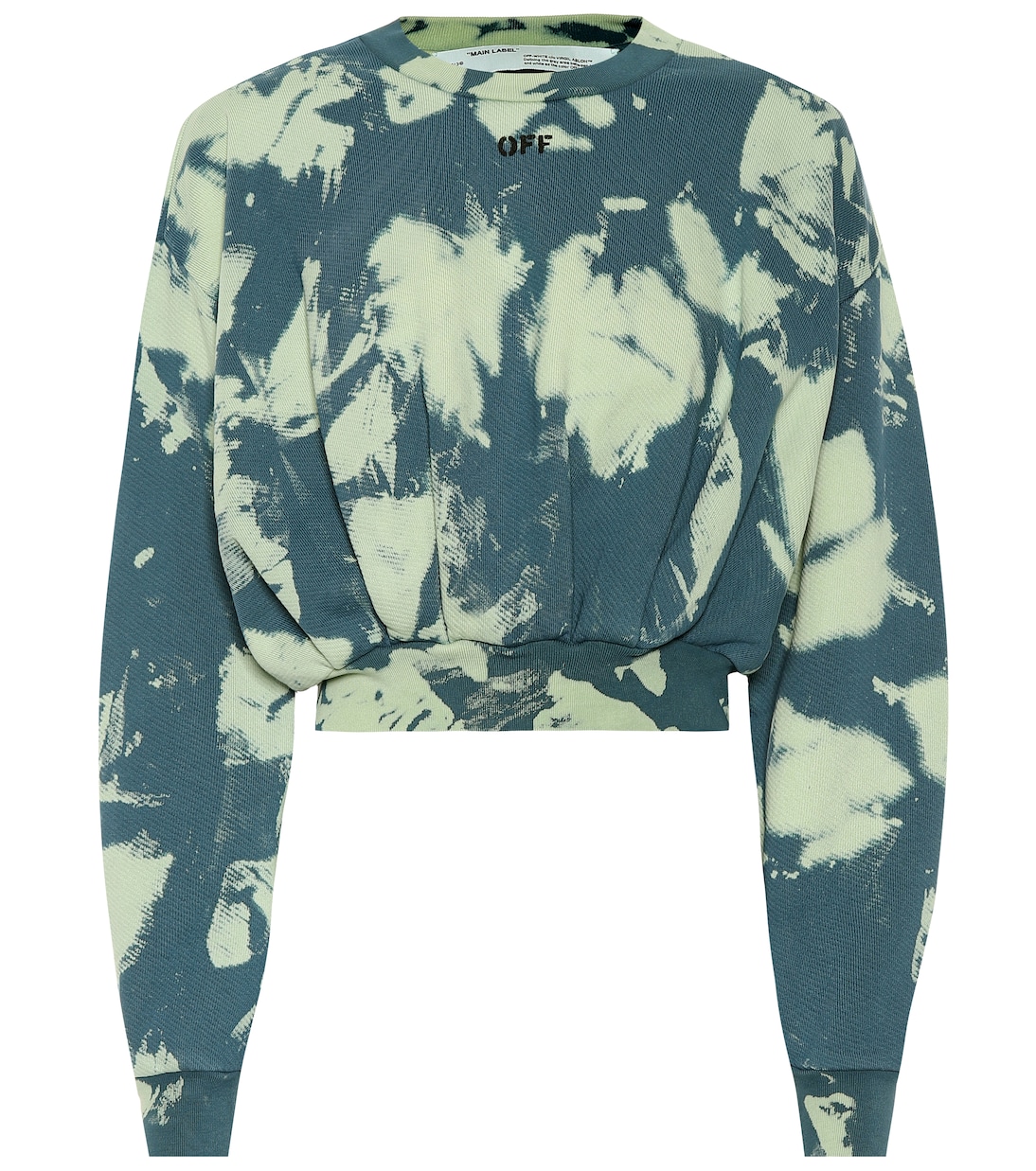 Tie-dye printed cotton sweater | Off-White