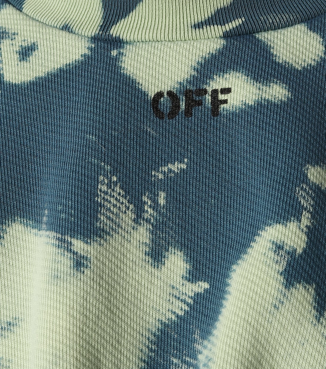 Tie-dye printed cotton sweater | Off-White