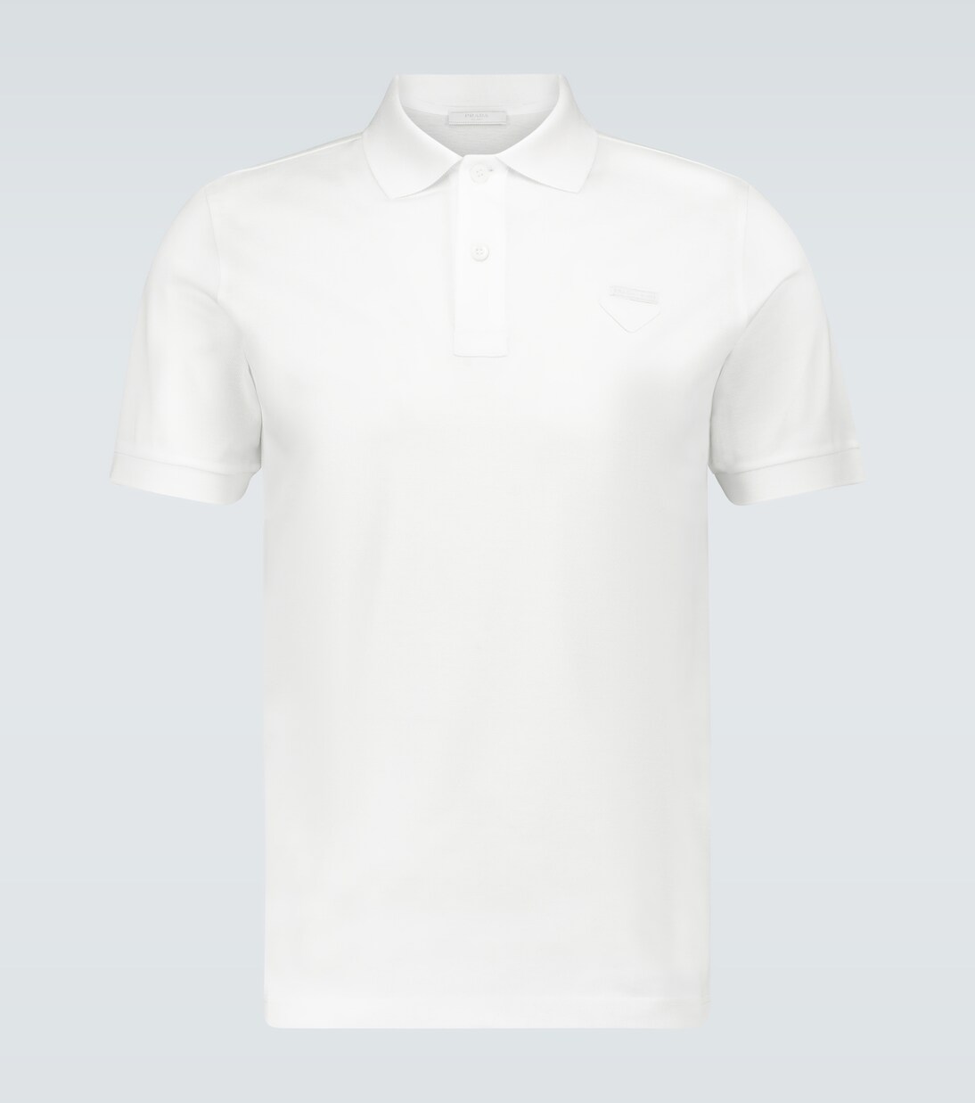 Cotton piqué polo shirt | Prada