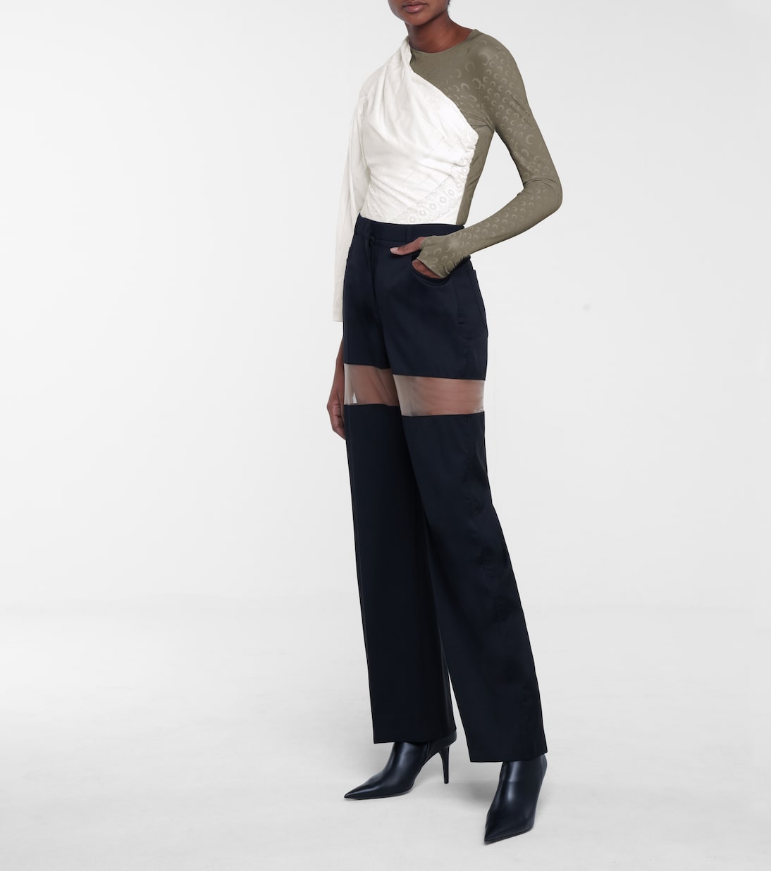 Body aus Jersey und Popeline | Marine Serre