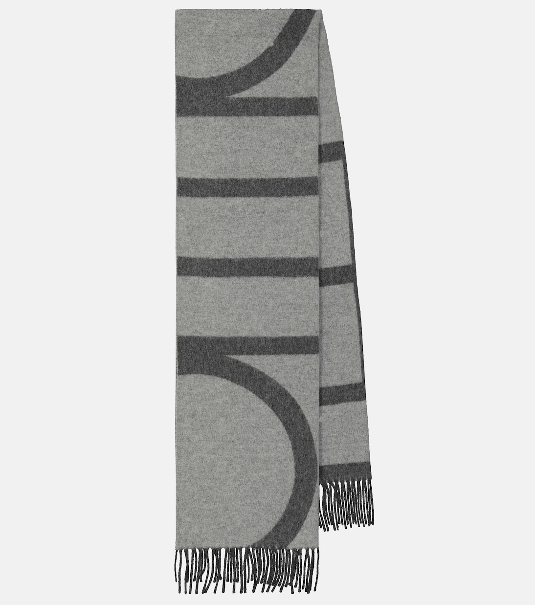 Sciarpa in lana vergine a righe | Toteme