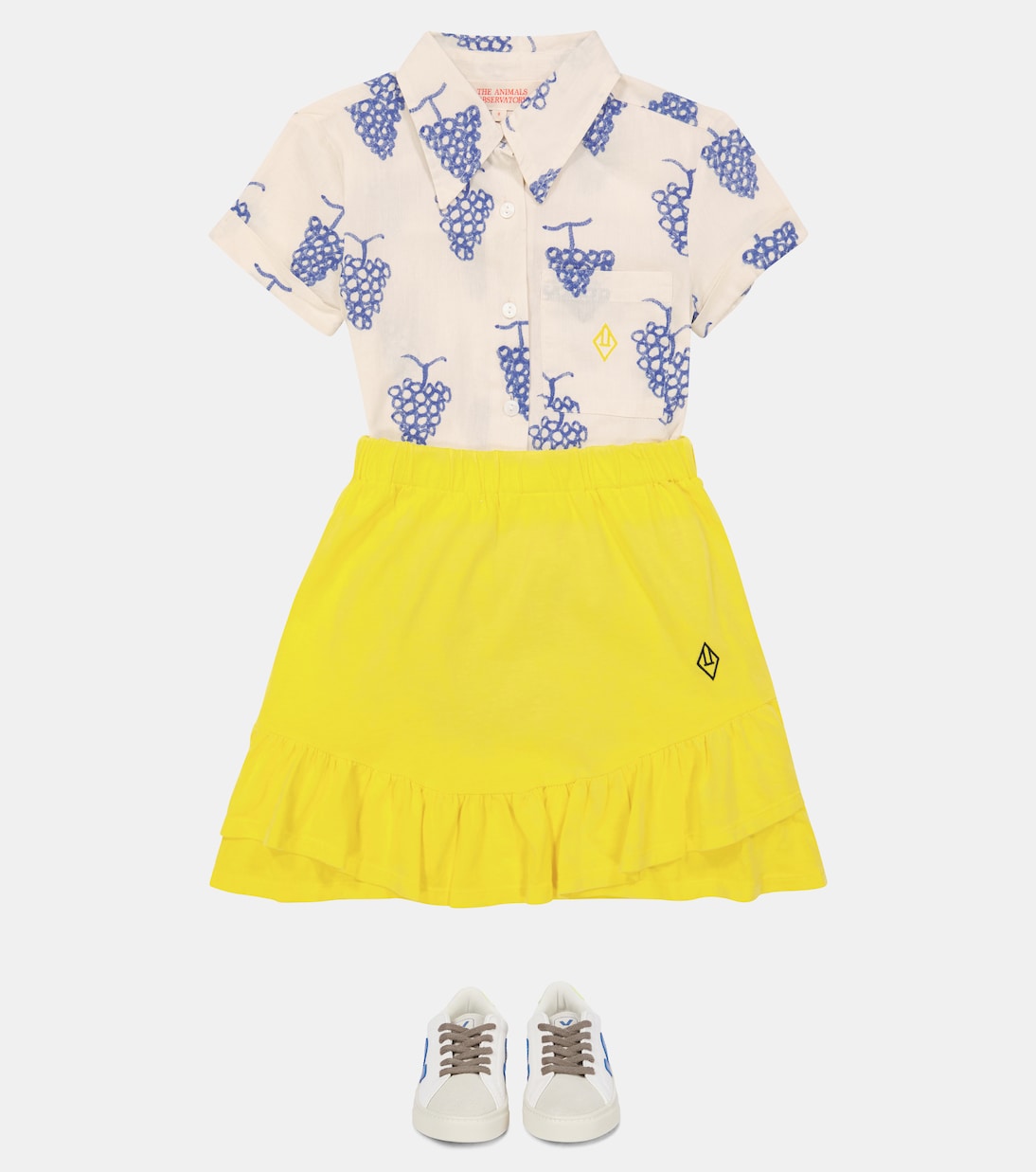 Striped short-sleeved cotton shirt | The Animals Observatory