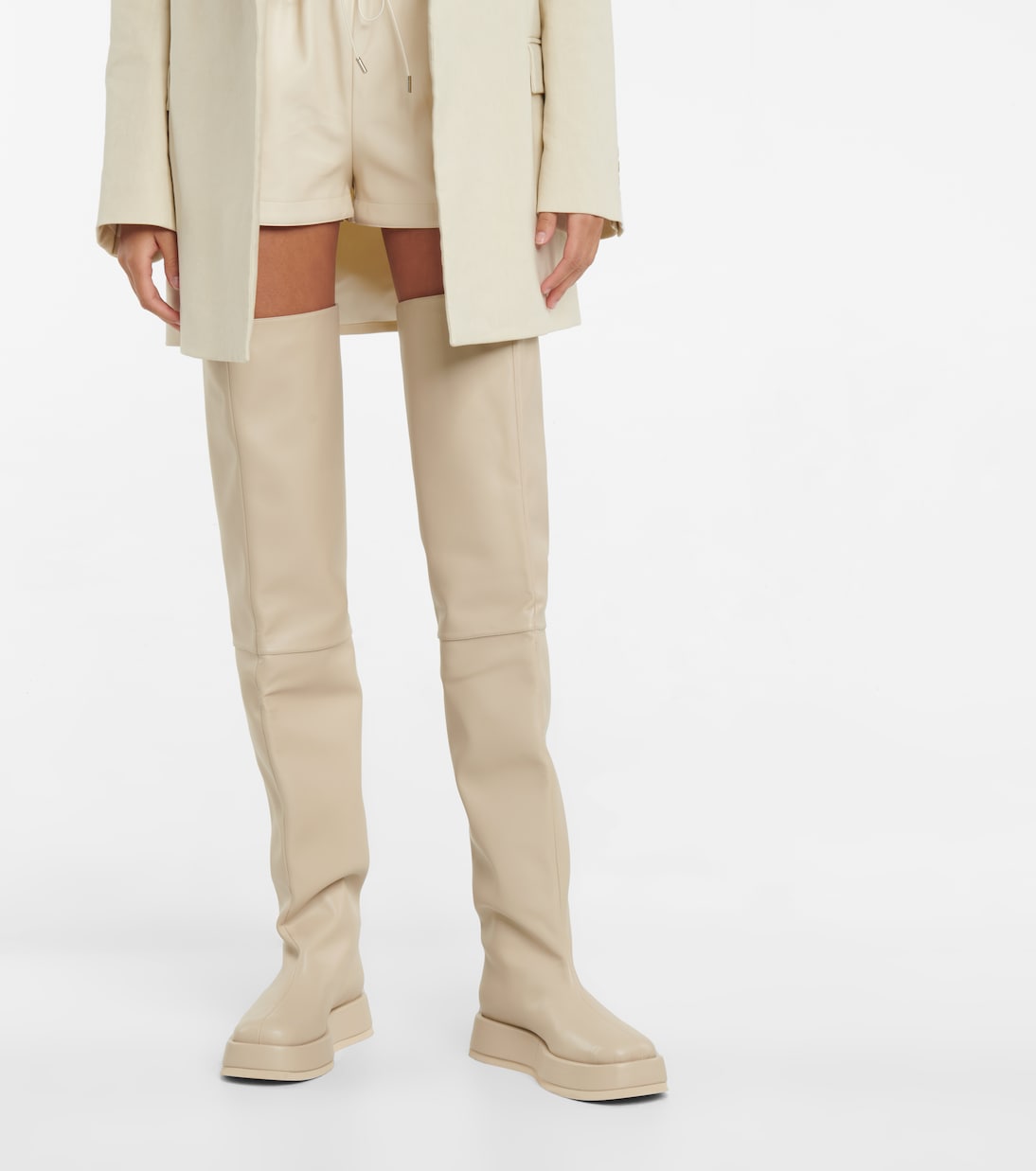 GIA/RHW Rosie 10 leather over-the-knee boots | Gia Borghini